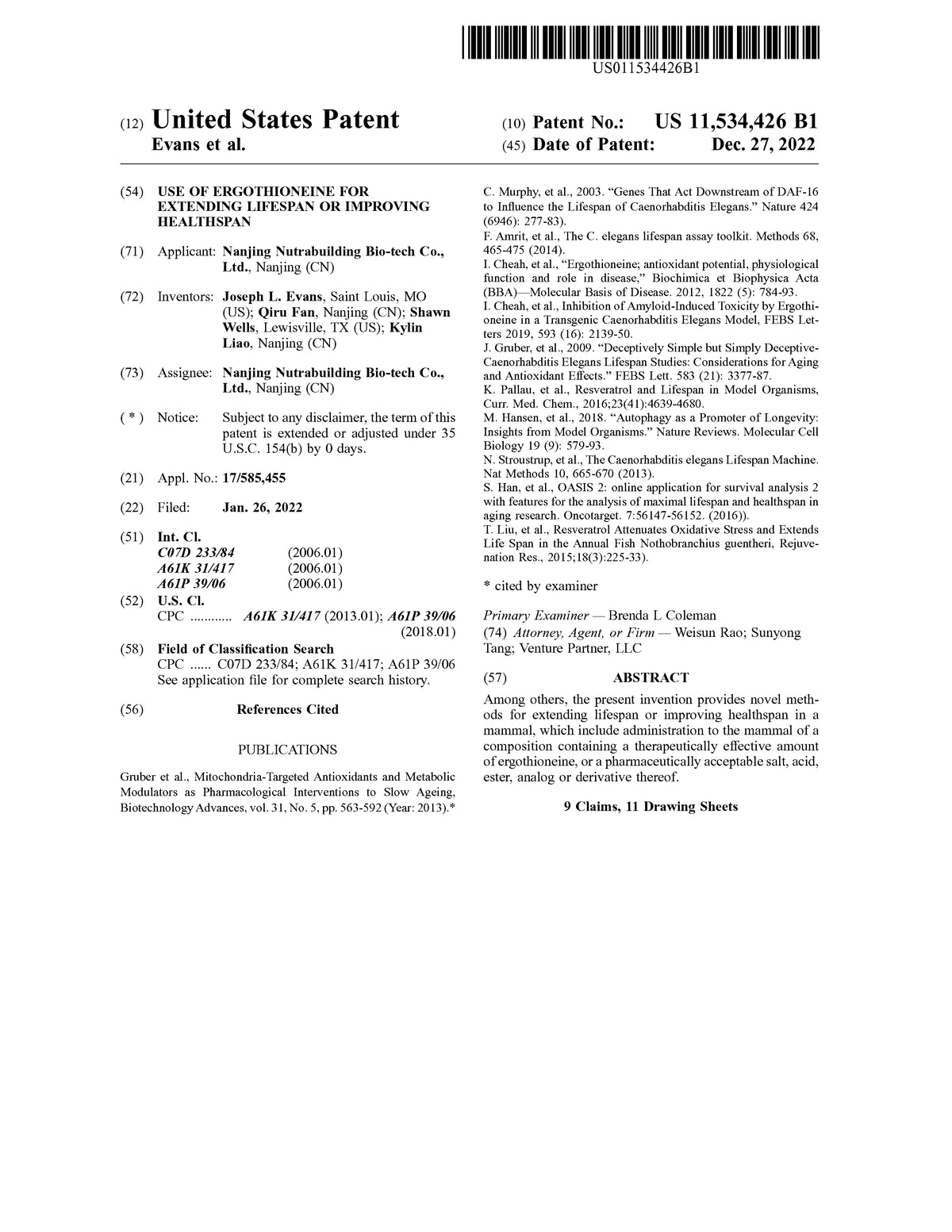 United States Patent